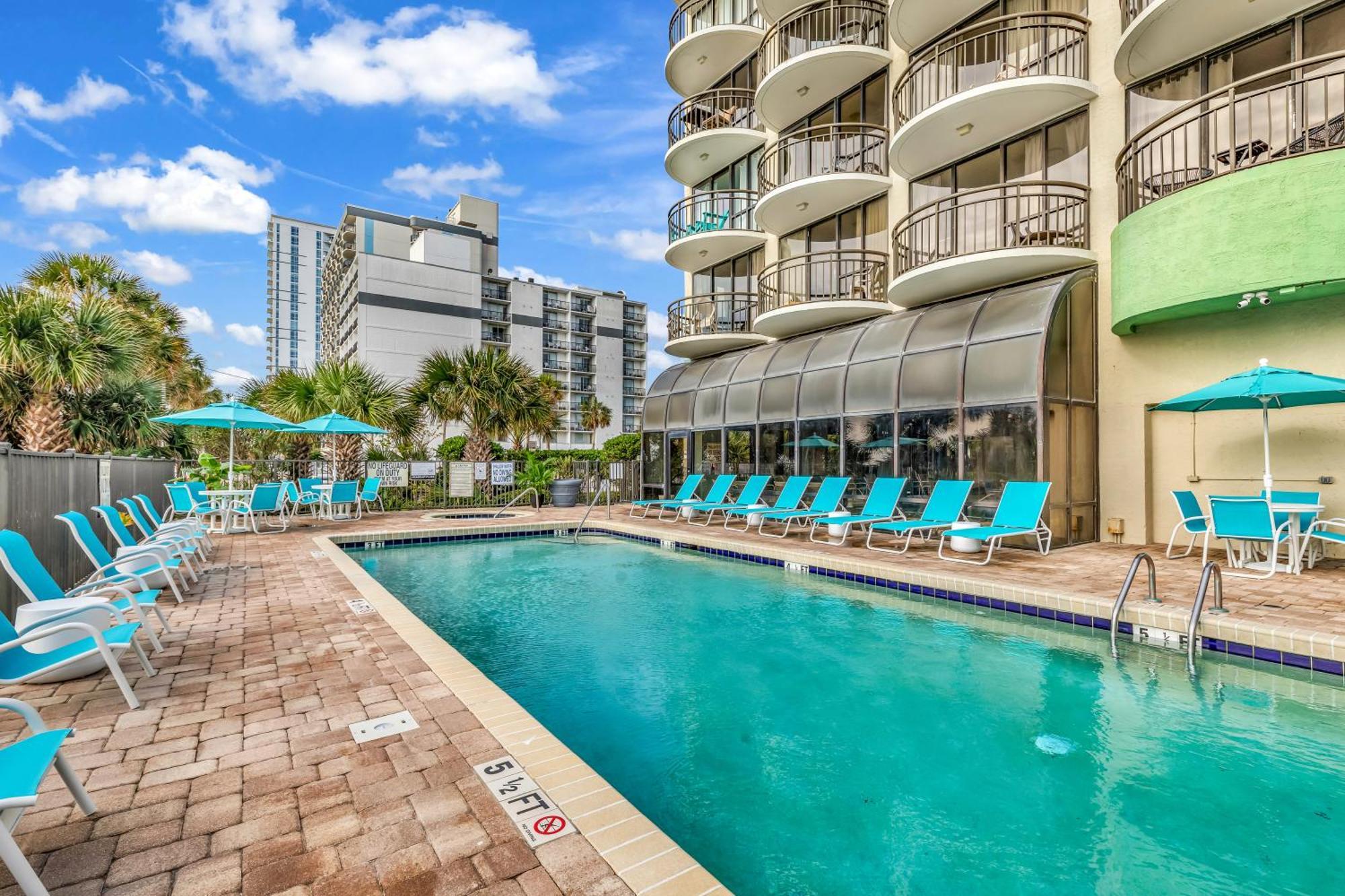 5Th Floor Direct Oceanfront Double Suite Sleeps 6 Meridian Plaza 503 شاطئ ميرتل المظهر الخارجي الصورة